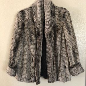 Alice and Olivia Faux Fur Coat